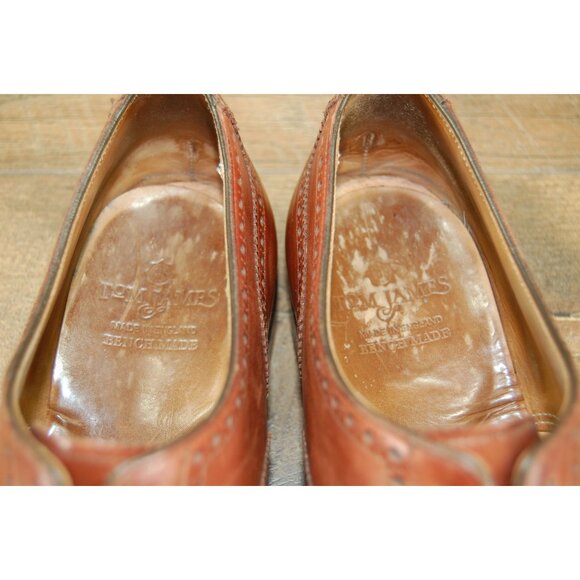 Tom James Barton Oxford Dress Shoes Men\'s Size 9 E Made in England Bench Made main image 10